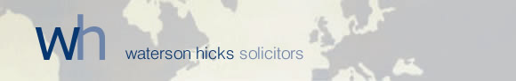 Header graphic including Waterson Hicks logo